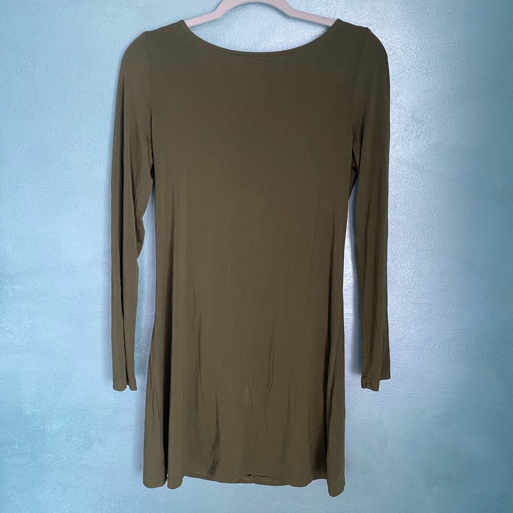 Olive Long Sleeve Dress